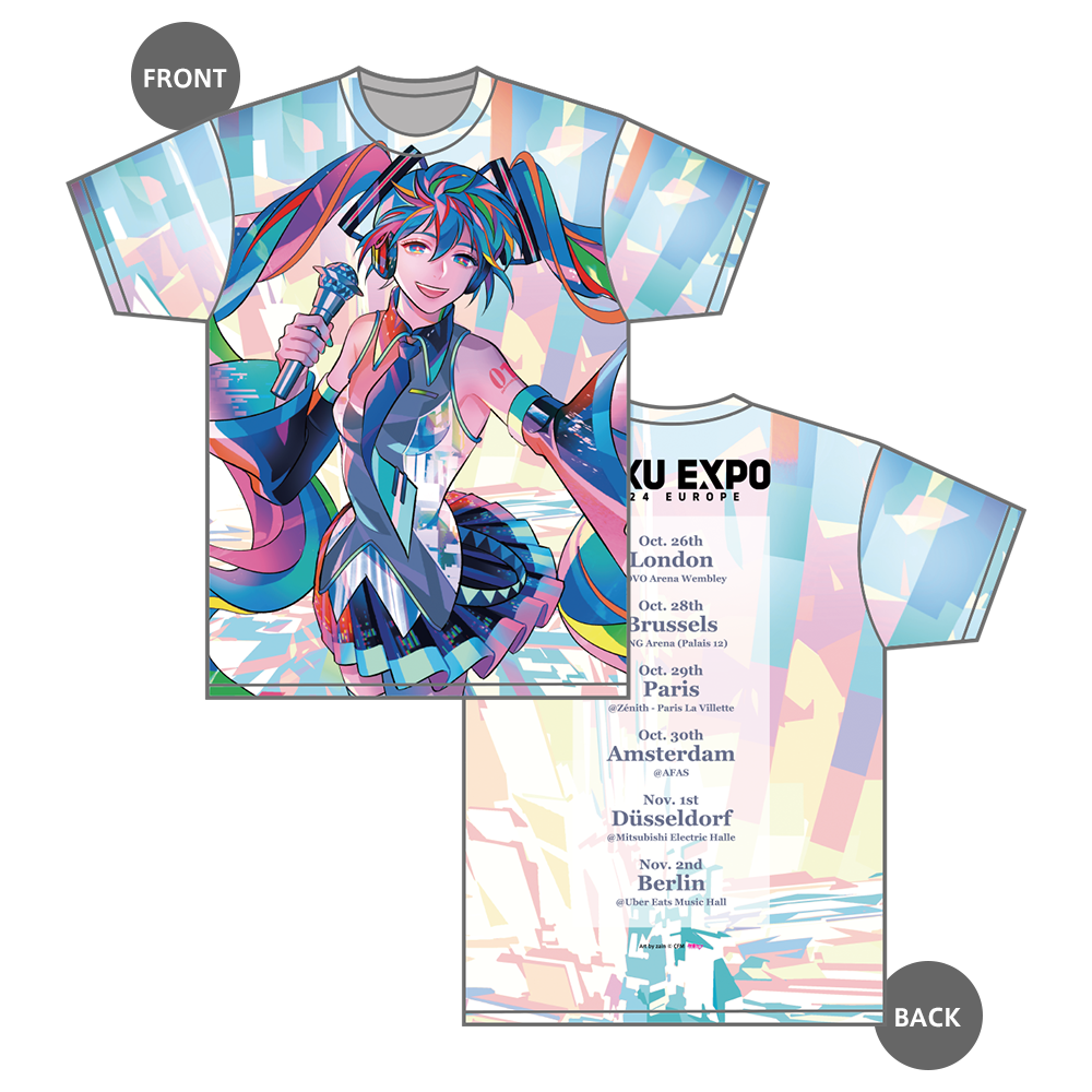 PASTEL MIKU Full Graphic T-Shirt